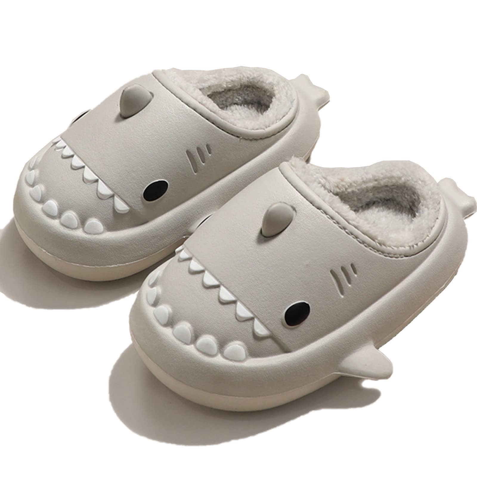 Shark Slippers For Women Men Cozy Funny Fuzzy Slippers For Women Bedroom Slippers House Shoes Slippers Cute Animal Non Slip Warm Slippers For Fall and Winter Indoor Outdoor