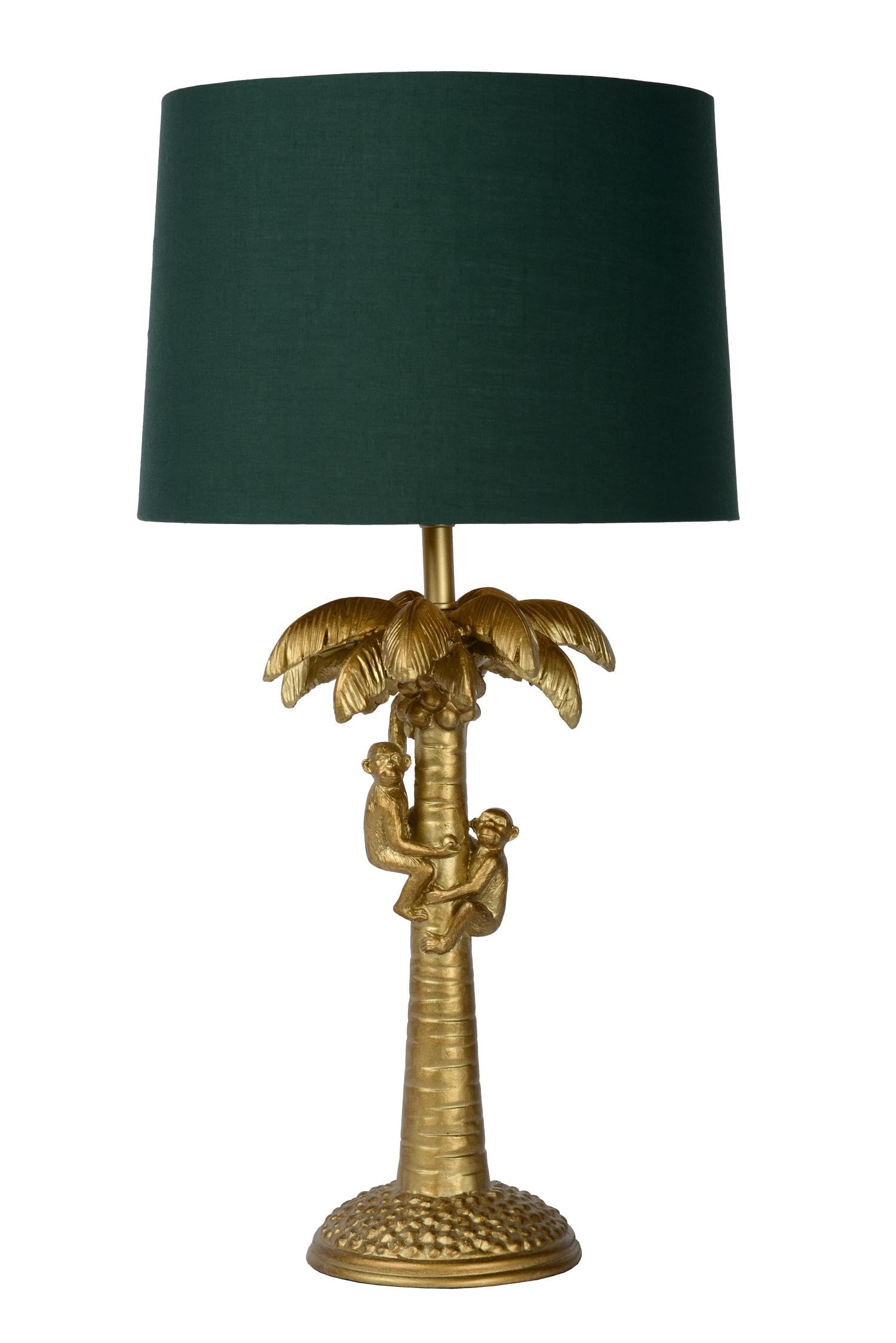 LUCIDE EXTRAVAGANZA COCONUT - Lámpara de mesa - Ø 30,5 cm - 1xE27 - Oro mate/Latón