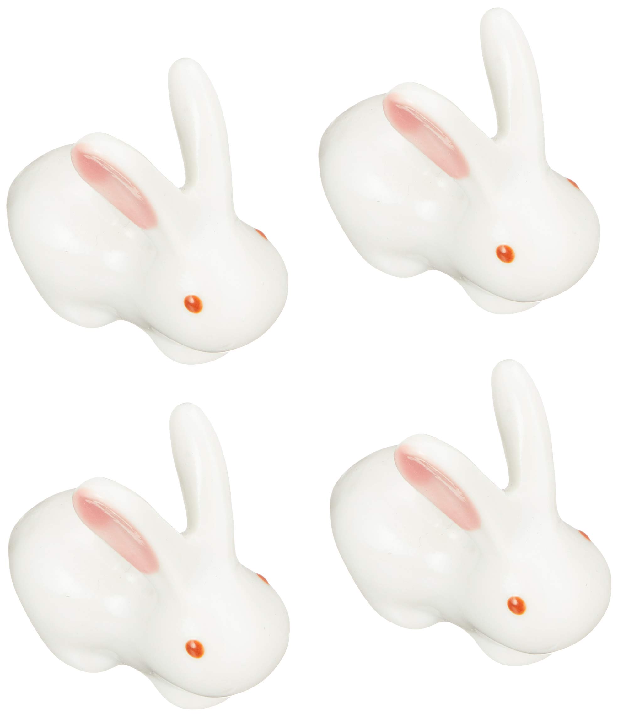 Tableware East Rabbit Motif Cute Chopstick Holder/Cutlery Rest - Set of 4 - Made in Japan
