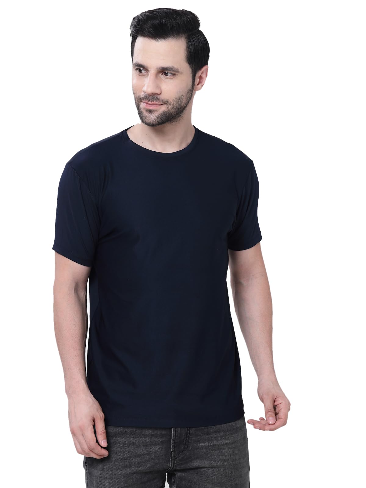 Men Dri-FIT Half Sleeves Round Neck T-Shirt-image-1