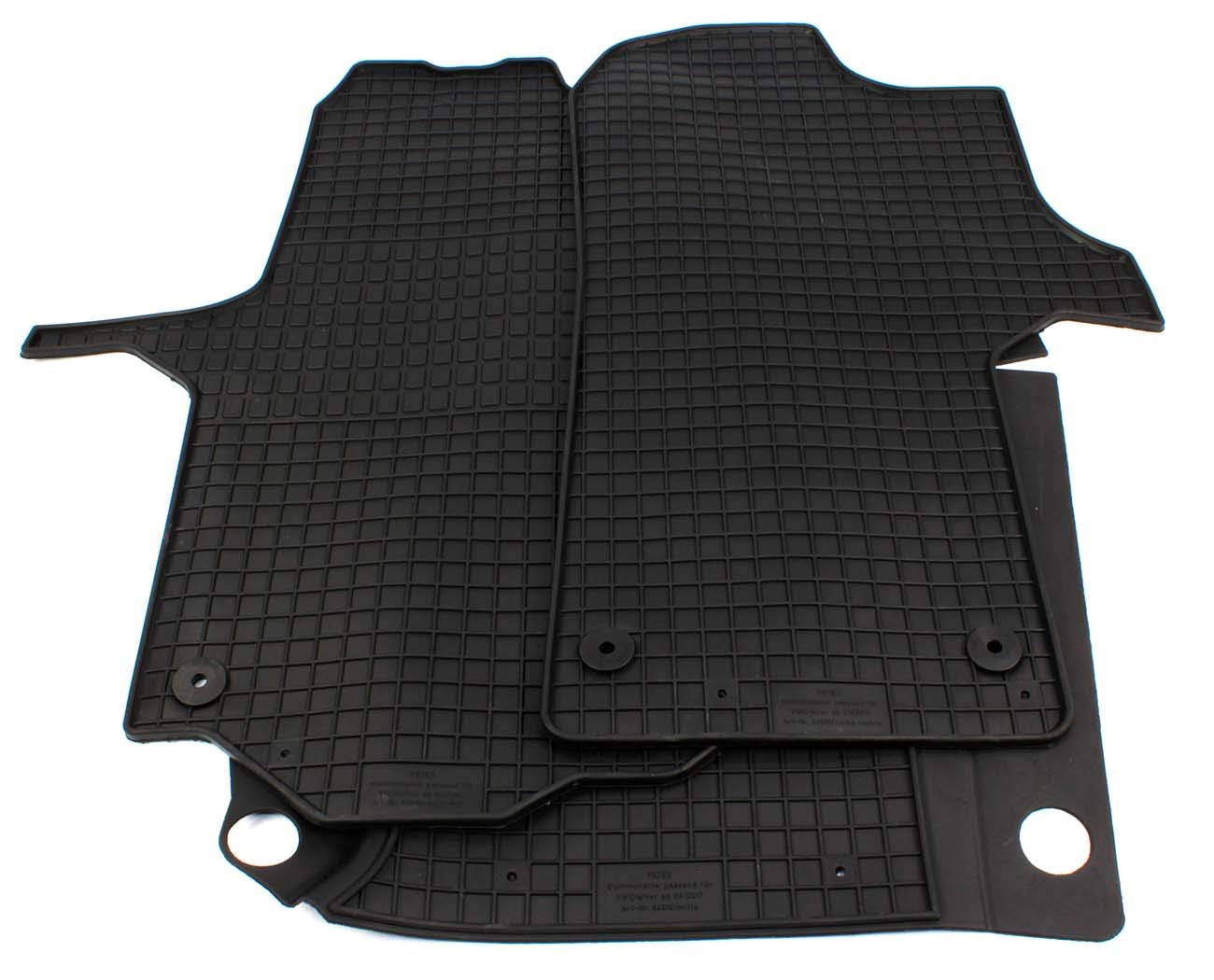 Petex 64510 Fußmatte Gummimatte Vorne Matte schwarz Kompatibel mit VW CRAFTER Pritsche/Fahrgestell SZ