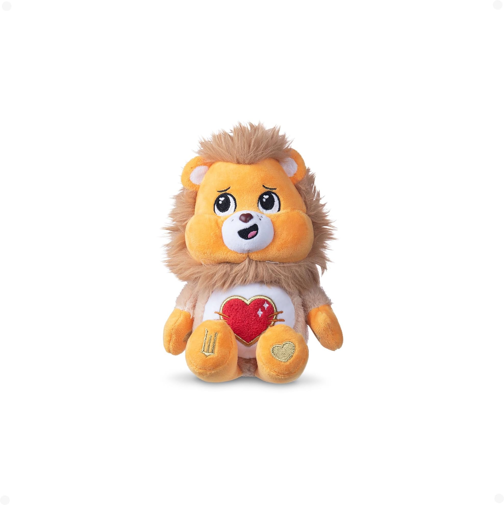 Basic Fun Care Bears Wicked 22 cm Soft Toy - Tenderheart Bear in Fearful Lion - Limited Edition Theatrical Crossover Plush Toy