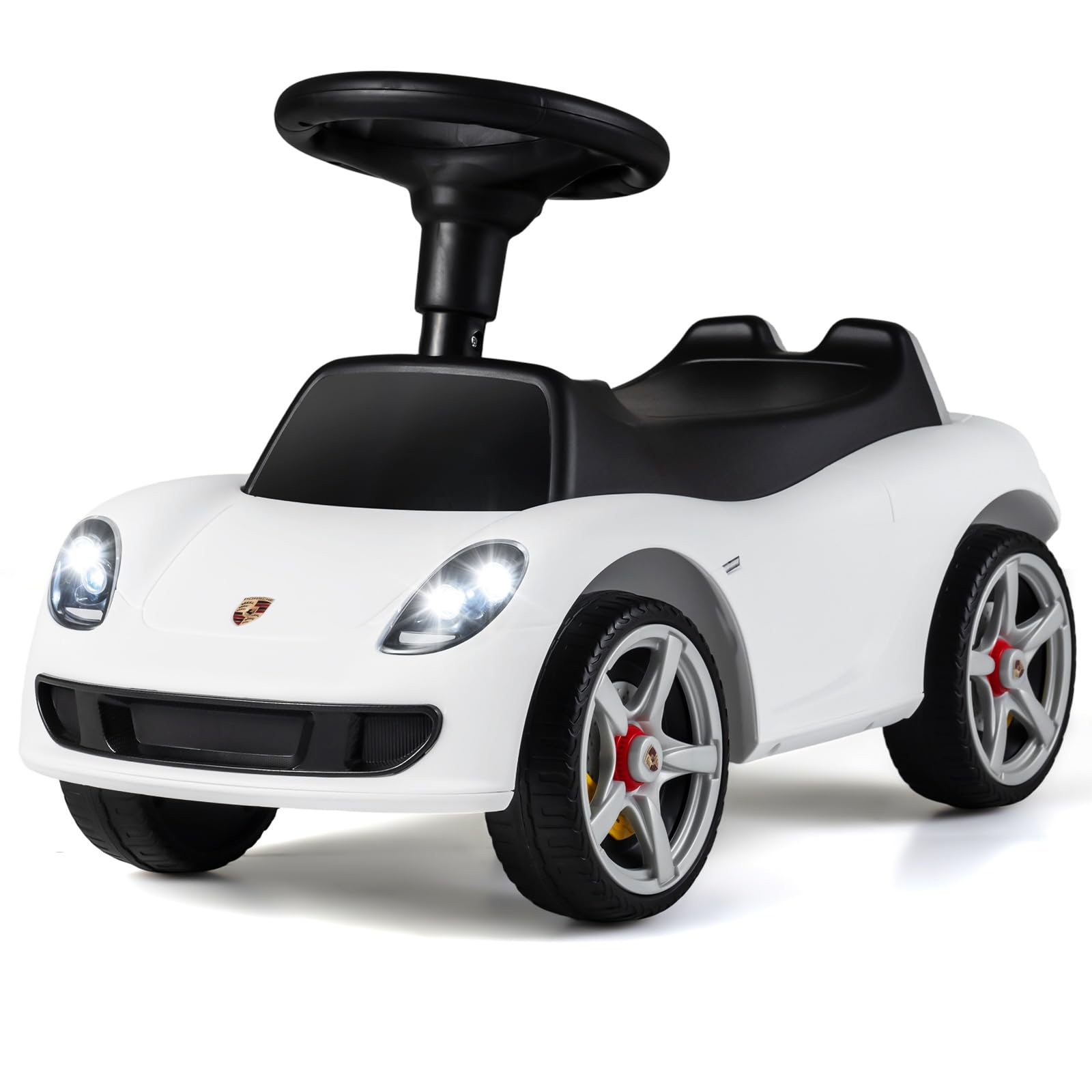 COSTWAY Kids Ride on Car, Toddler Foot-to-Floor Sliding Car (Beige)