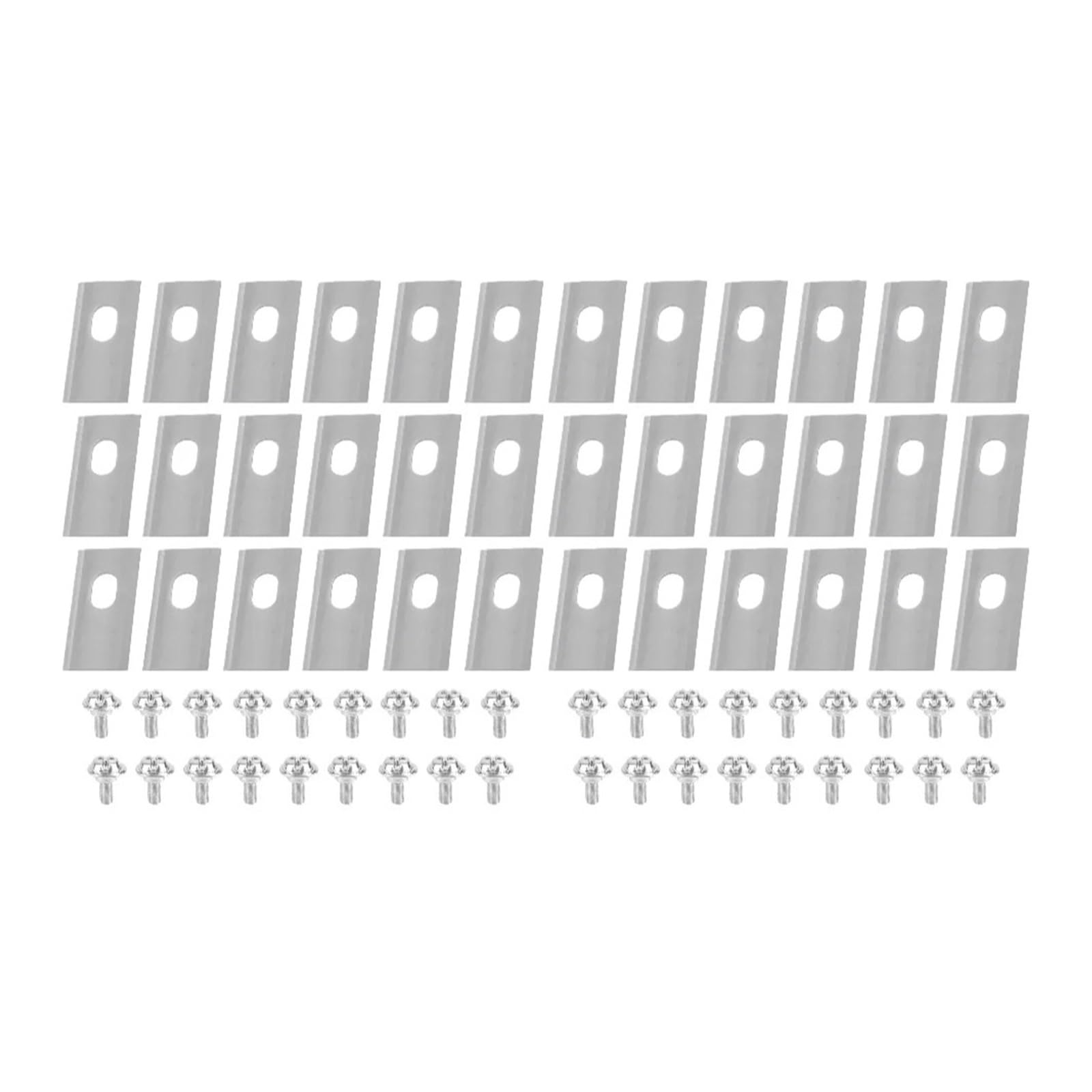 Cuchillas De Acero Inoxidable con Kit De Tornillos Compatibles con Cortacésped Robótico Dreame(36PCS Silver)
