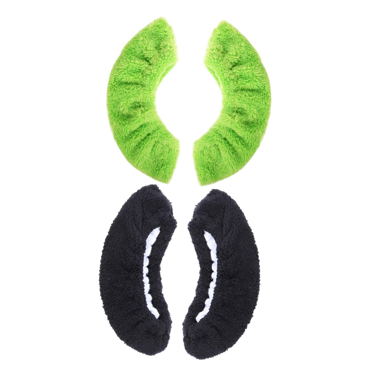 DECHOUS Coprilama Pattini Ghiaccio in Poliestere, 2 Paia, Nero e Verde | Protezione per Stoccaggio, Assorbe L'acqua e Aiuta Contro la Ruggine, Lunga Durata e Copertura Sicura Colore Casuale