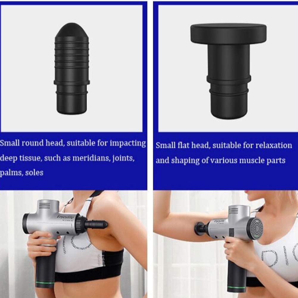 Pistola per Massaggio Muscolare Pistola per Fascia Elettrica Pistola per Massaggio Rilassatore Muscolare Massaggiatore Shock Gun Fitness Fisioterapia lo Strumento Può Sostituire la Testa di Massaggio