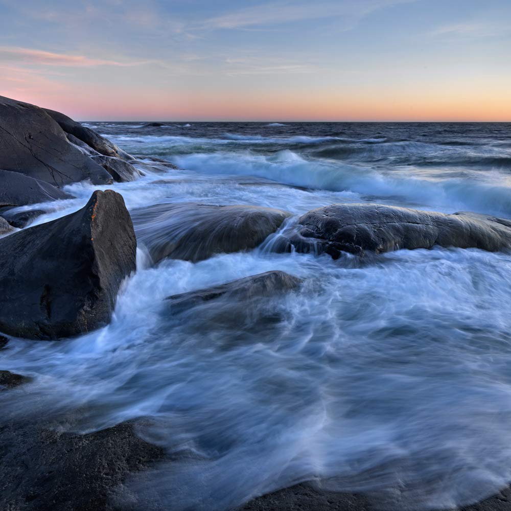 International Graphics - Finished Picture - Hans, Strand - ''Skagerack Coast''- 30 x 30 cm - Direct printing on acrylic glass