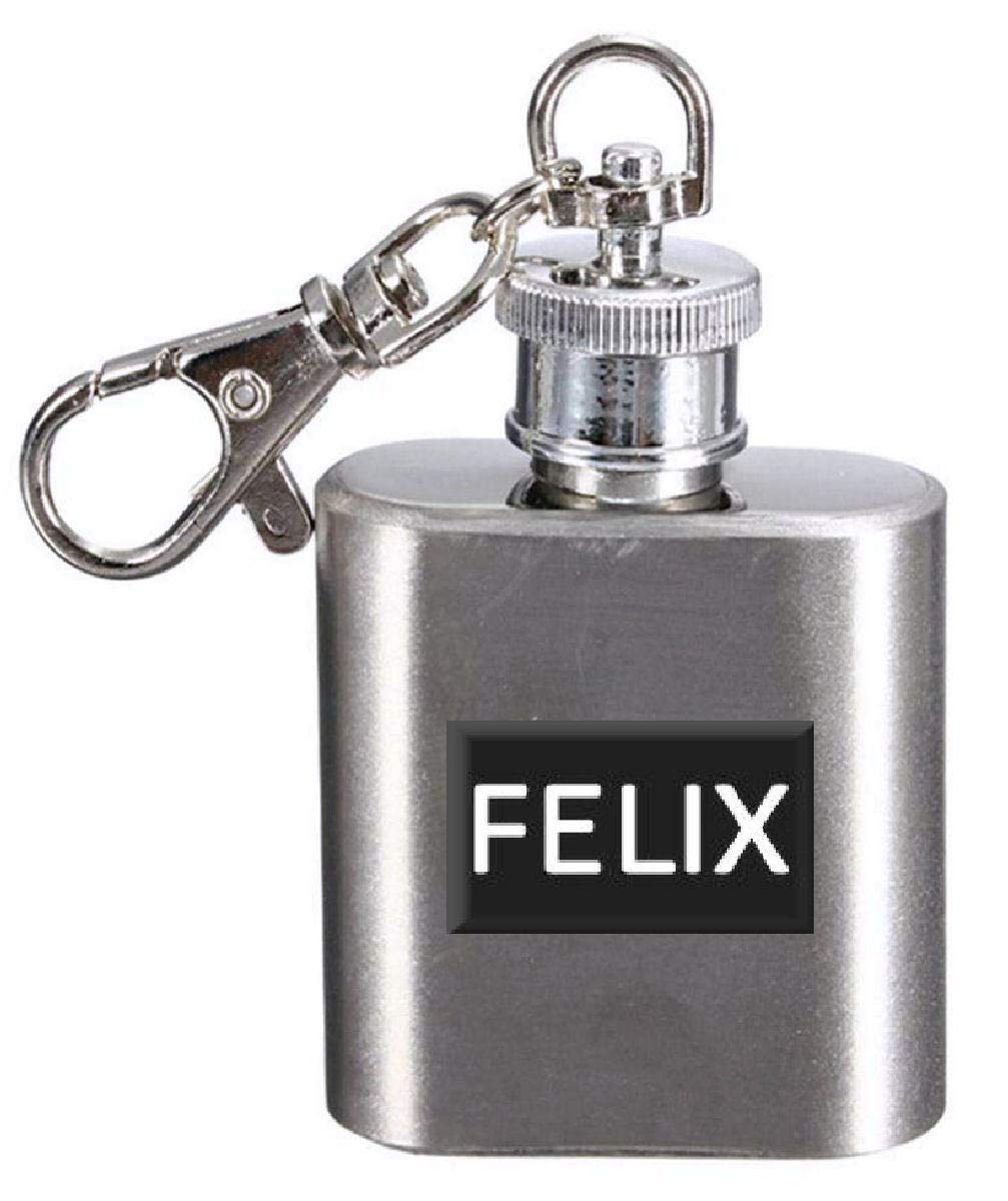 Flasque personnalisable avec nom 28,3 ml en acier de poche