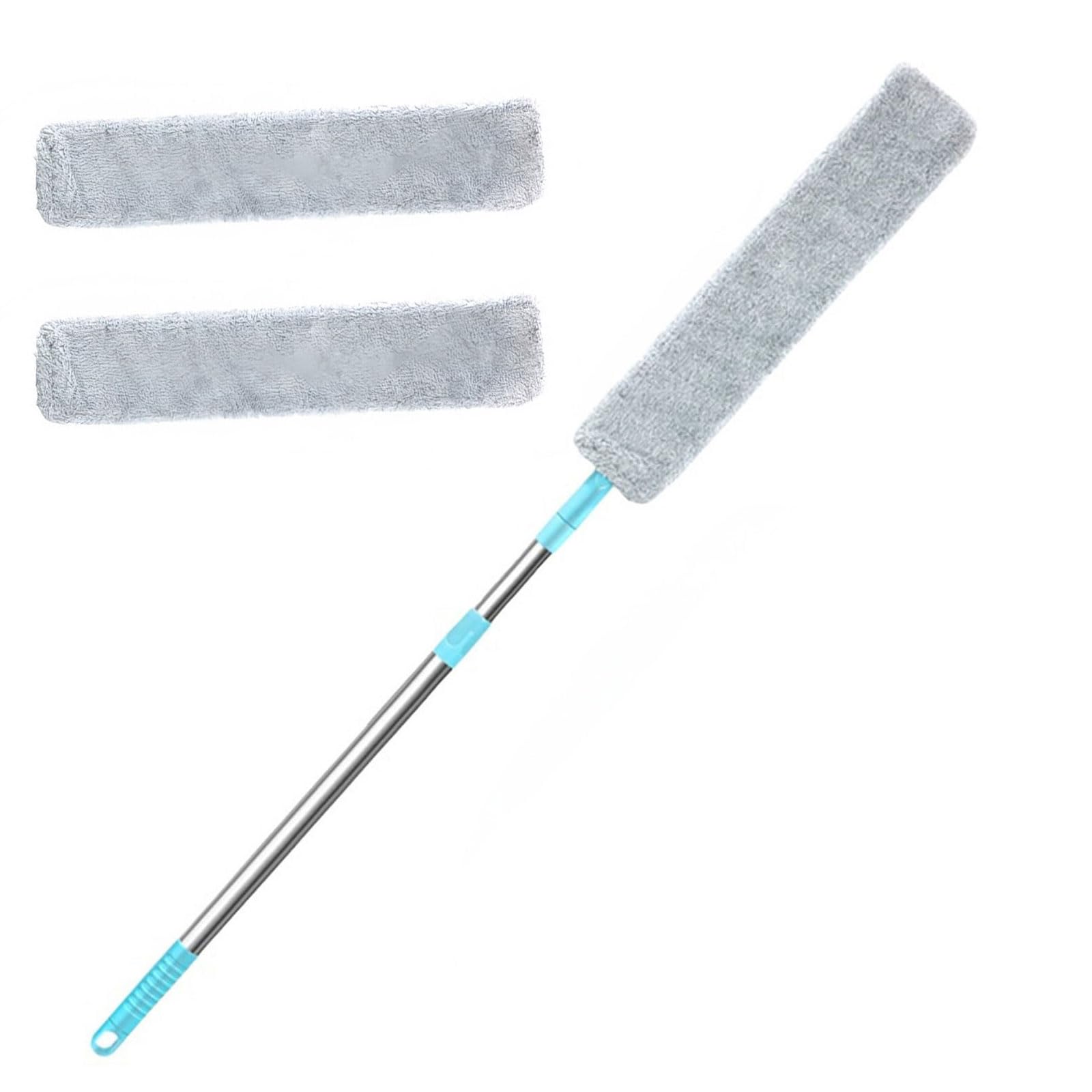 Tsophreniq Retractable Bendable Brush Extendable Fiber Tool for Efficient Removal in Cars, Ceilings & Household Corners Flexible Tool Detachable Handle MultiSurfaces Dusting Brush Home Use