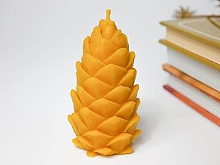 Medium Pinecone Beeswax Candle | Pinecone | Pure Beeswax Candle | Birthday gift | Home Decoration | Non-Toxic Candle | Safe for Asthma