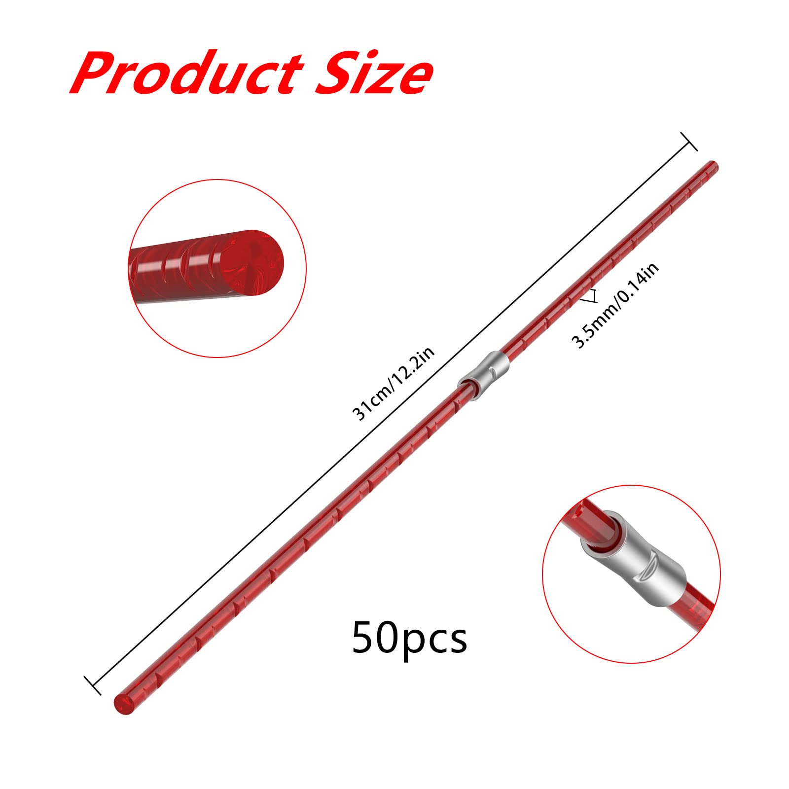 Trimmerfaden 3,5 Mm X 31 Cm – Nylon-Schnur Für ART 26 Combitrim & Andere Rasentrimmer, 40 Stück