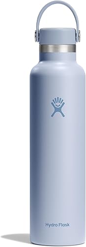 Miniatura 46 de HYDRO FLASK - Botella de agua de acero inoxidable con aislamiento térmico; antiderrame, a prueba de fugas; 21 onzas, color naranja (Sandpiper)