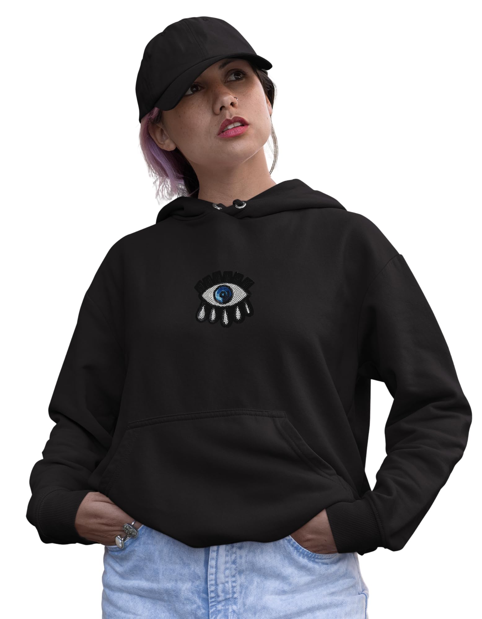 zealfortee Woman Hoodie Sweatshirt | Oversized Winter Hoodies for Women & Girls | Fleece Woollen Cotton Hooded Top | Black Red Maroon Winter Wear-picture-40