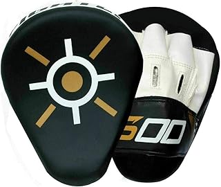 Fitness Boxing Curved Focus Punching Pads MMA Coaching Mitts Hook & jab Training Pads MMA Muay Thai Kickboxing Coaching Martial Arts Punching Hand Target Strike Pad