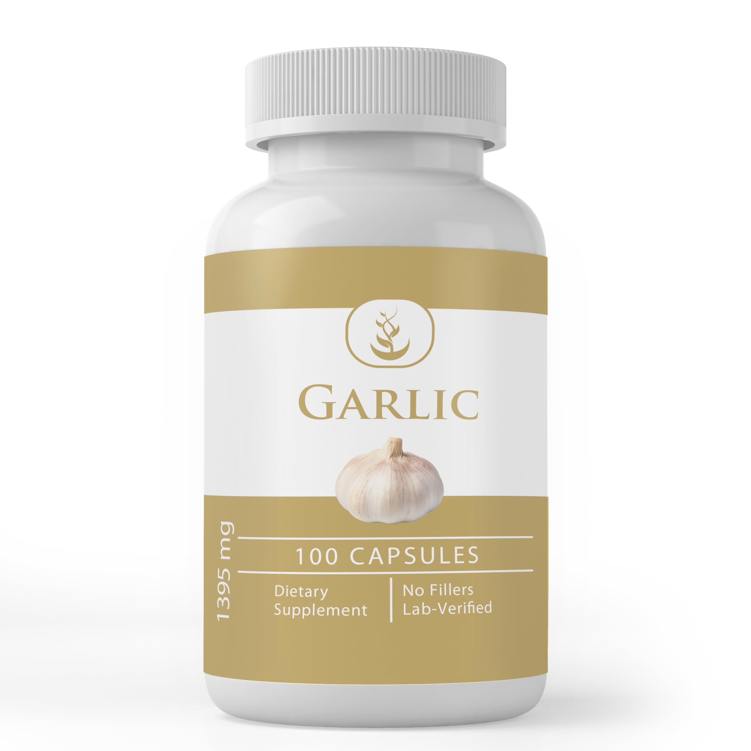 PURE ORIGINAL INGREDIENTS, Garlic Capsules, 100 Capsules 100 Count (Pack of 1)