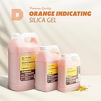 Vista 2 de Dry & Dry [1.63 kg] Cuentas de gel de sílice indicadoras de primera calidad de color naranja (estándar de la industria 3-5 mm) - Cuentas de gel