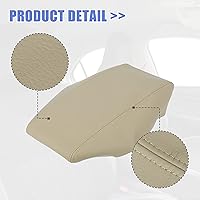 Vista 5 de X AUTOHAUX Tapa de consola central de automóvil, reposabrazos y caja de asiento, protector de cuero de microfibra de repuesto para Toyota Prius