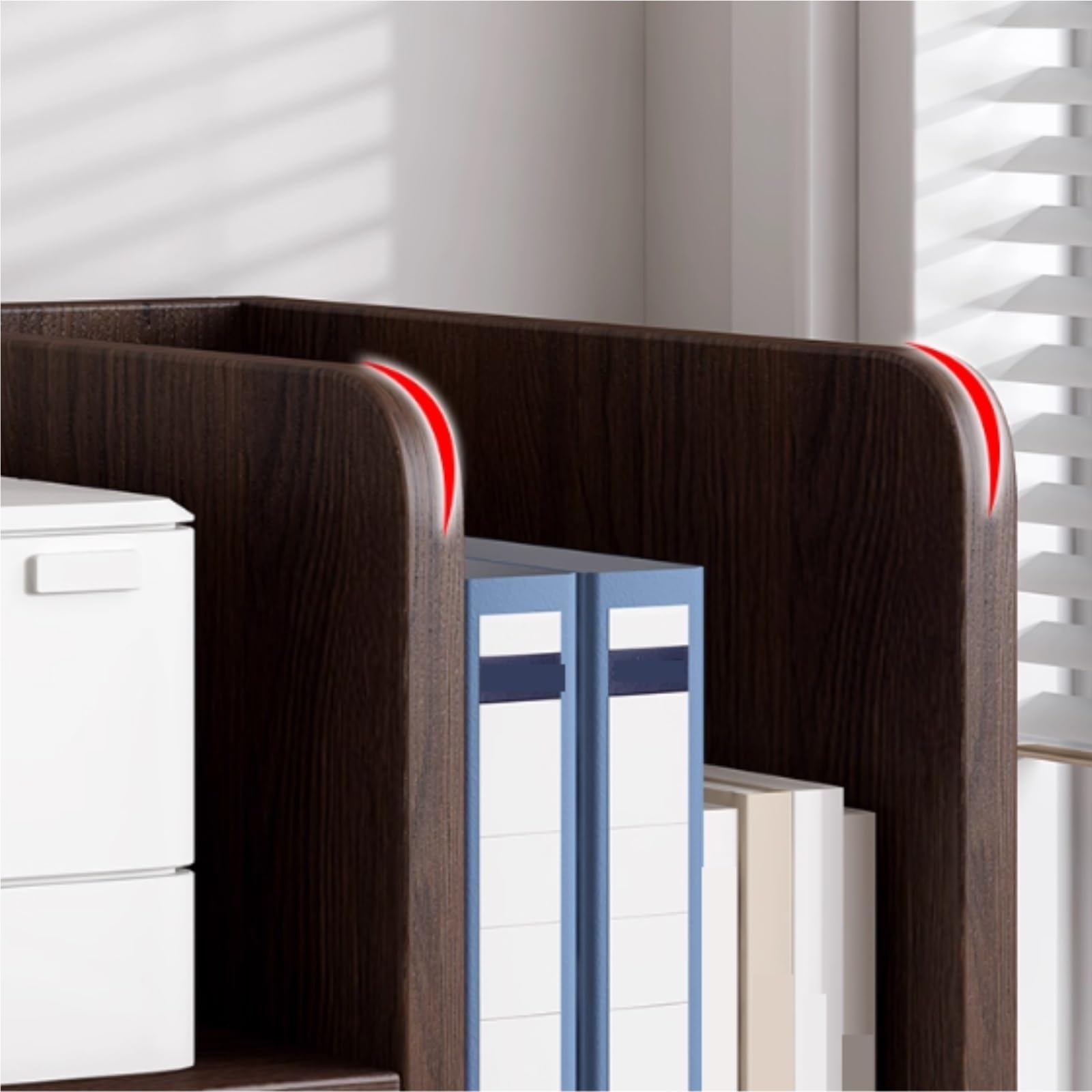 Tavolo per Stampante Mobiletto Portadocumenti da Scrivania A più Livelli in Legno for Stampante Supporto per Stampante