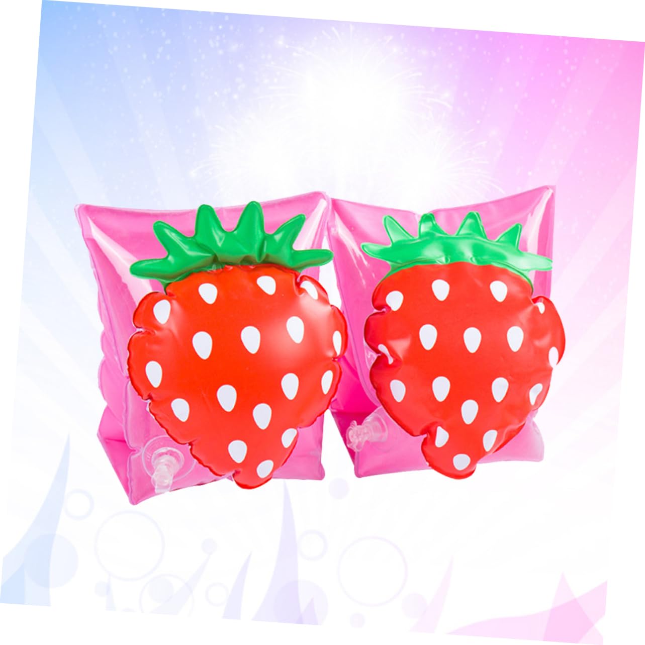 BCOATH 2 Pack Kids' Arm Floats Inflatable Arm Bands Toddler Pool Floaties Swim Training Accessories Soft PVC for Swimming Pool