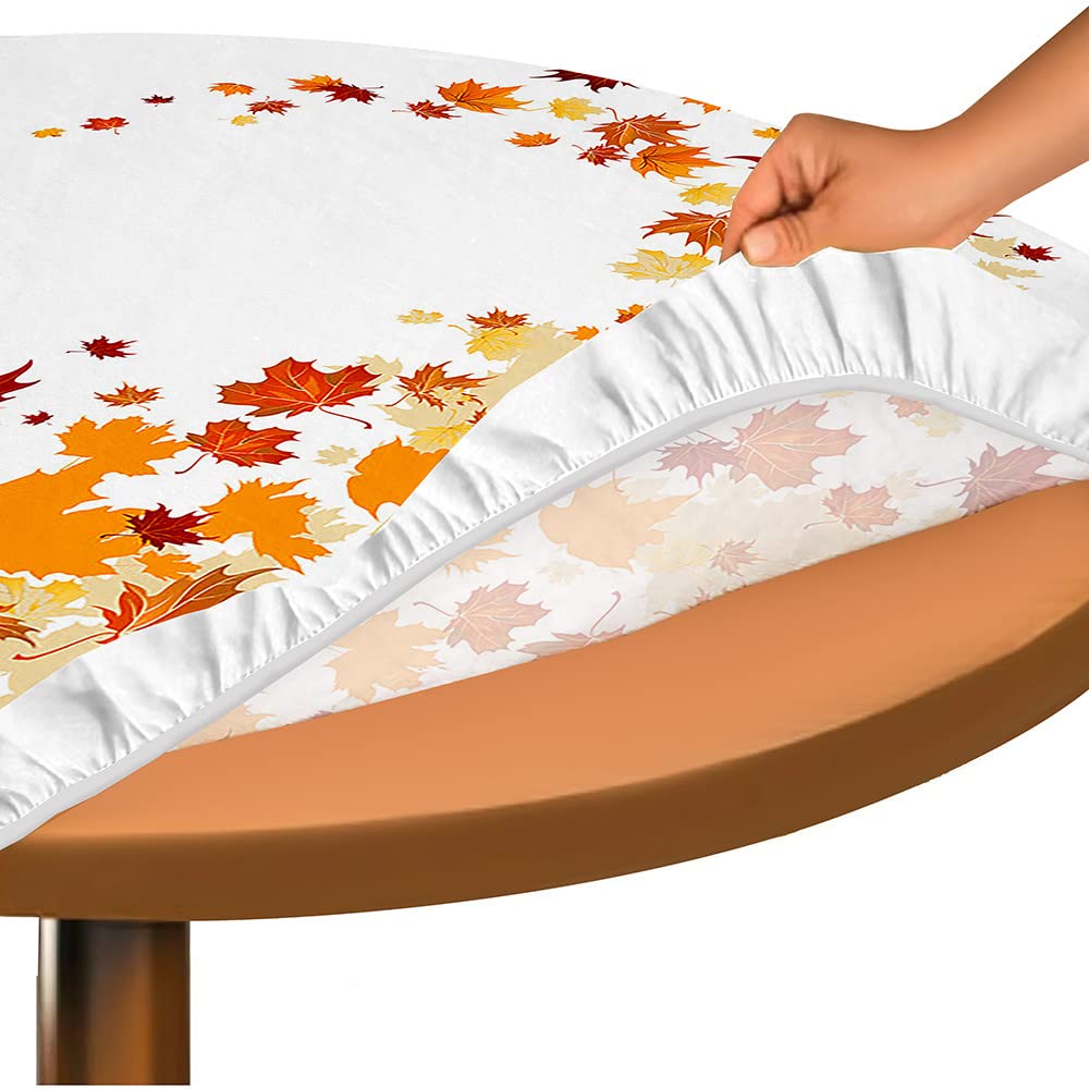 Morbuy Nappe Ronde Avec Bord Élastique, Plaid Nappe De Table Anti