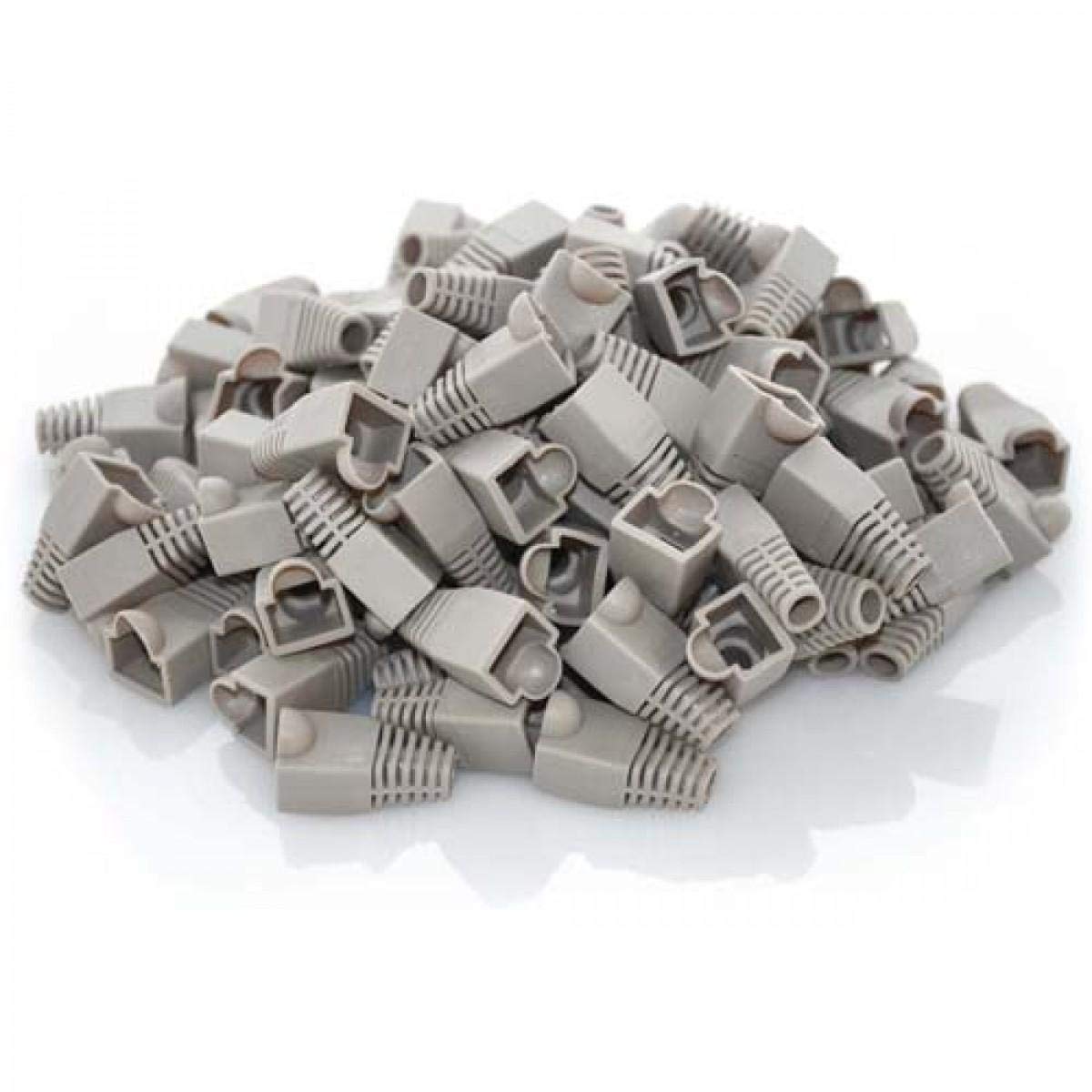Hi-Lite EssentialsHi-Lite Essentials Soft Plastic Ethernet RJ45 Cable Connector Boots Plug Cover (Colour as per Availability) -100 Pieces