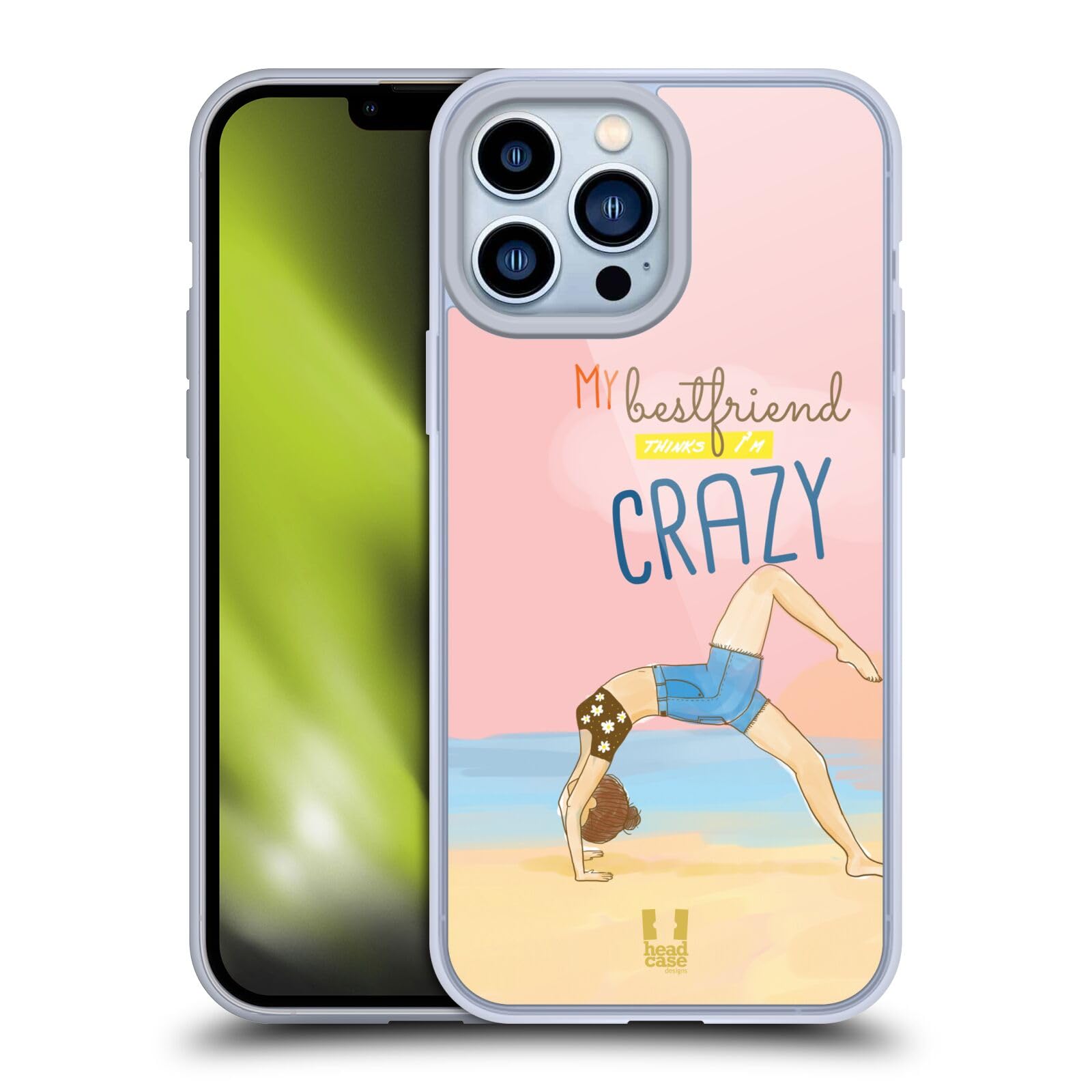 Head Case Designs Daisy My BFF Cases Gel Case [Military Grade Protection] Compatible with Apple iPhone 13 Pro Max and Compatible with MagSafe