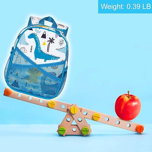 Miniatura 8 de AGSDON Mochila para niños pequeños con correa, correas de seguridad para bebés de 9.5 pulgadas, con correa extraíble, sirena, unicornio, dinosaurio,