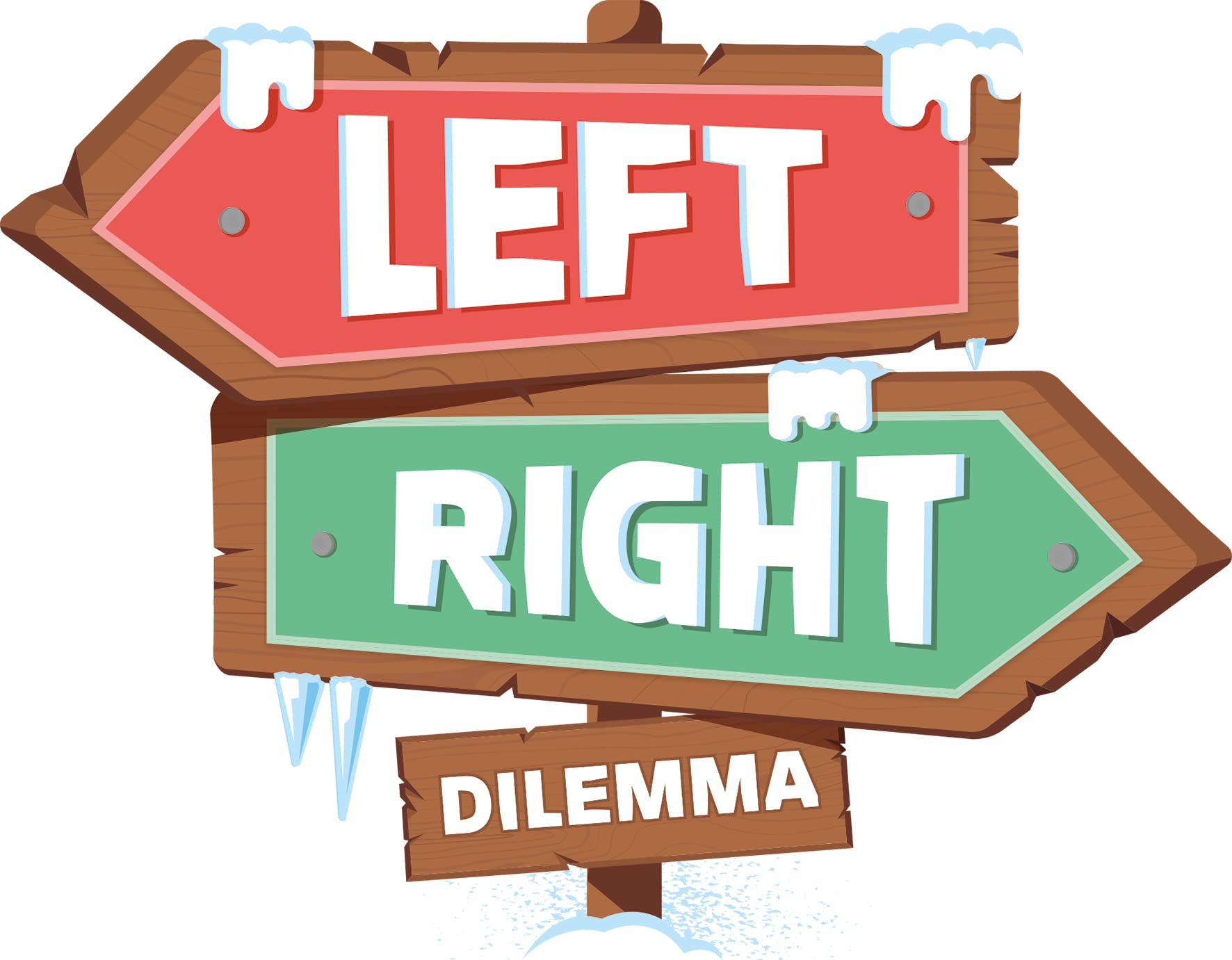 Asmodee - LEFT RIGHT DILEMMA - Gioco di Carte per Adulti - Dilemmi Giantati, Indovina le risposte dei tuoi compagni di squadra - Gioco d'atmosfera cooperativo - 3-6 giocatori - 30 Min- Versione