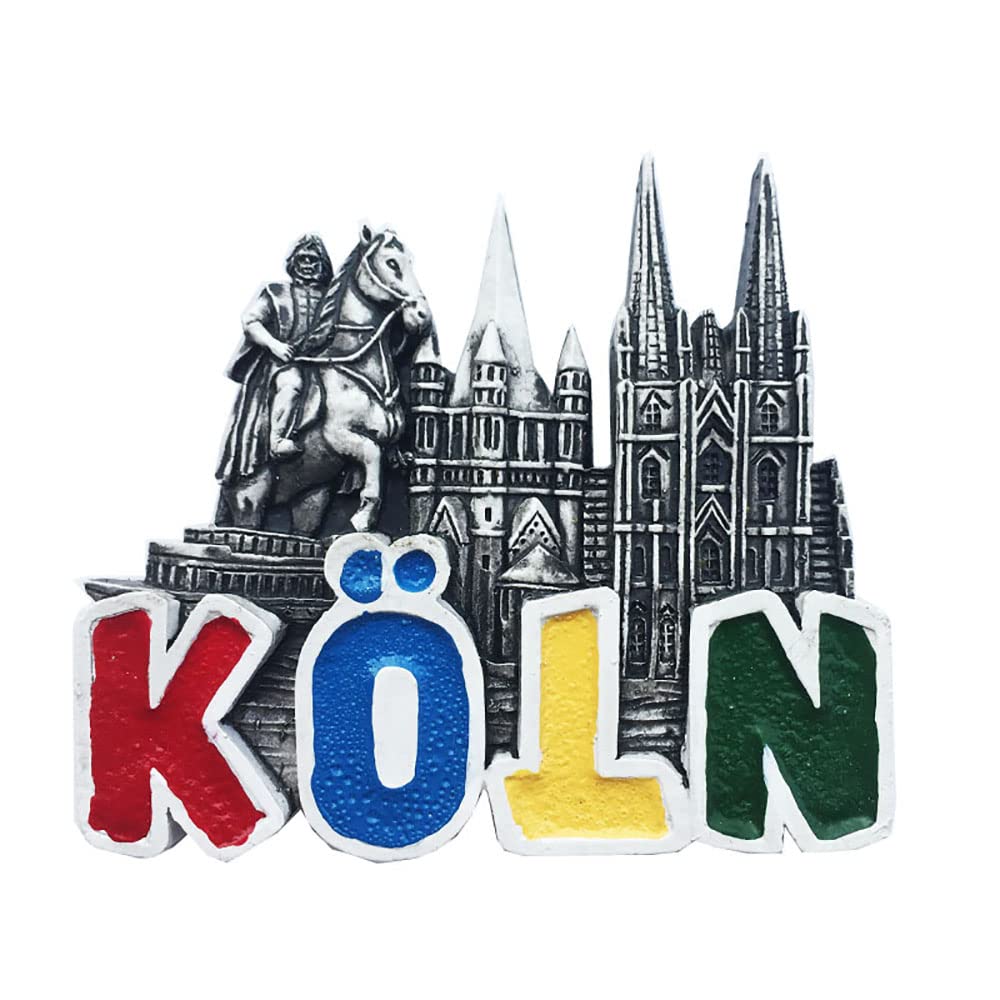 Wedarego Cologne Germany 3D Fridge Magnet Souvenir Gift,Handmade Home & Kitchen Decoration Koln Refrigerator Magnet Collection