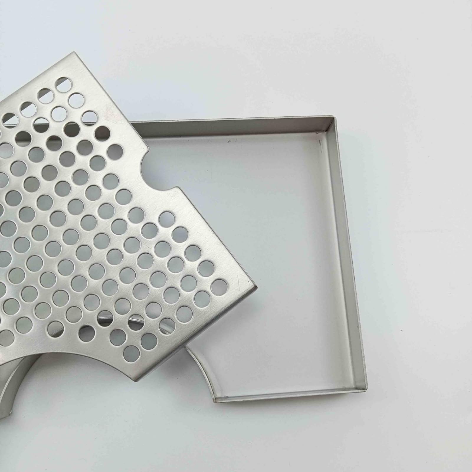 Vassoio di Scarico in Acciaio Inox 304 Semicircolare Vassoio Gocciolatoio da Spillatura Piatto Raccolta Gocce Vaschetta di Drenaggio Mantiene il Banco