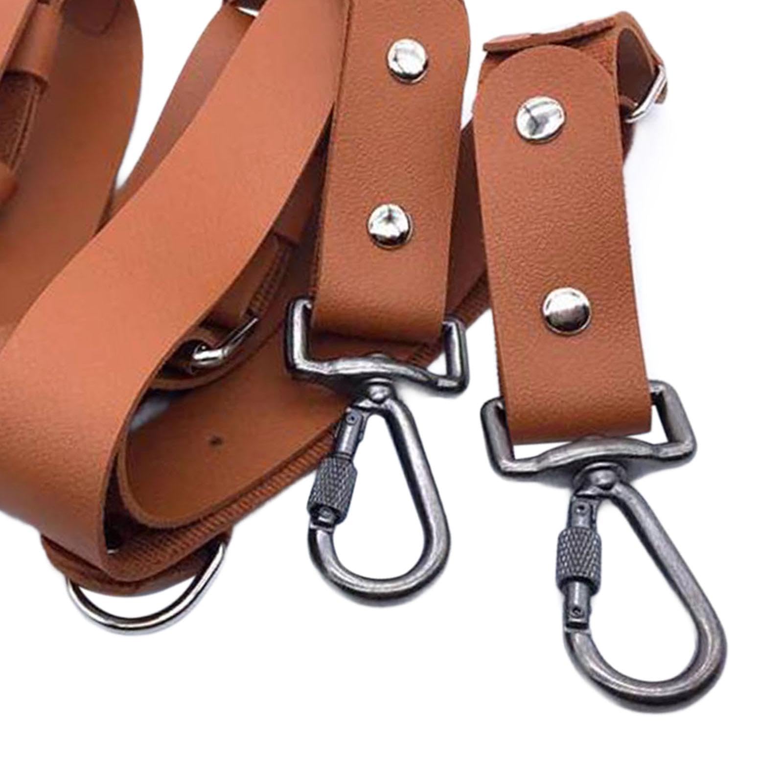 Camera Strap Regolabile in PU per Trasporto Sicuro di DSLR SLR Accessorio Leggero per Design Confortevole Adatto a Viaggi Uso Quotidian, Marrone