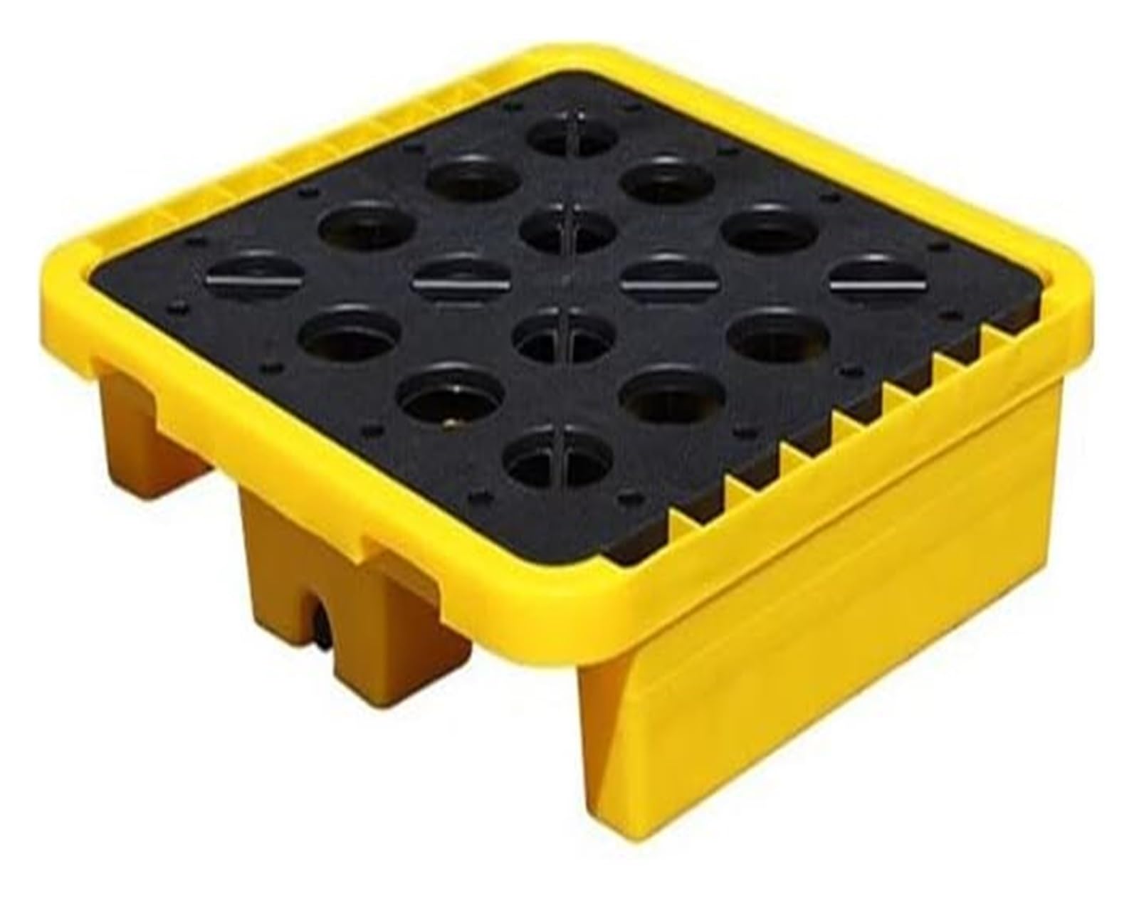 QUSYZD Modular Spill Containment Platform for Industrial Oil Drums and Laboratory Use,Yellow-72 * 72 * 16cm