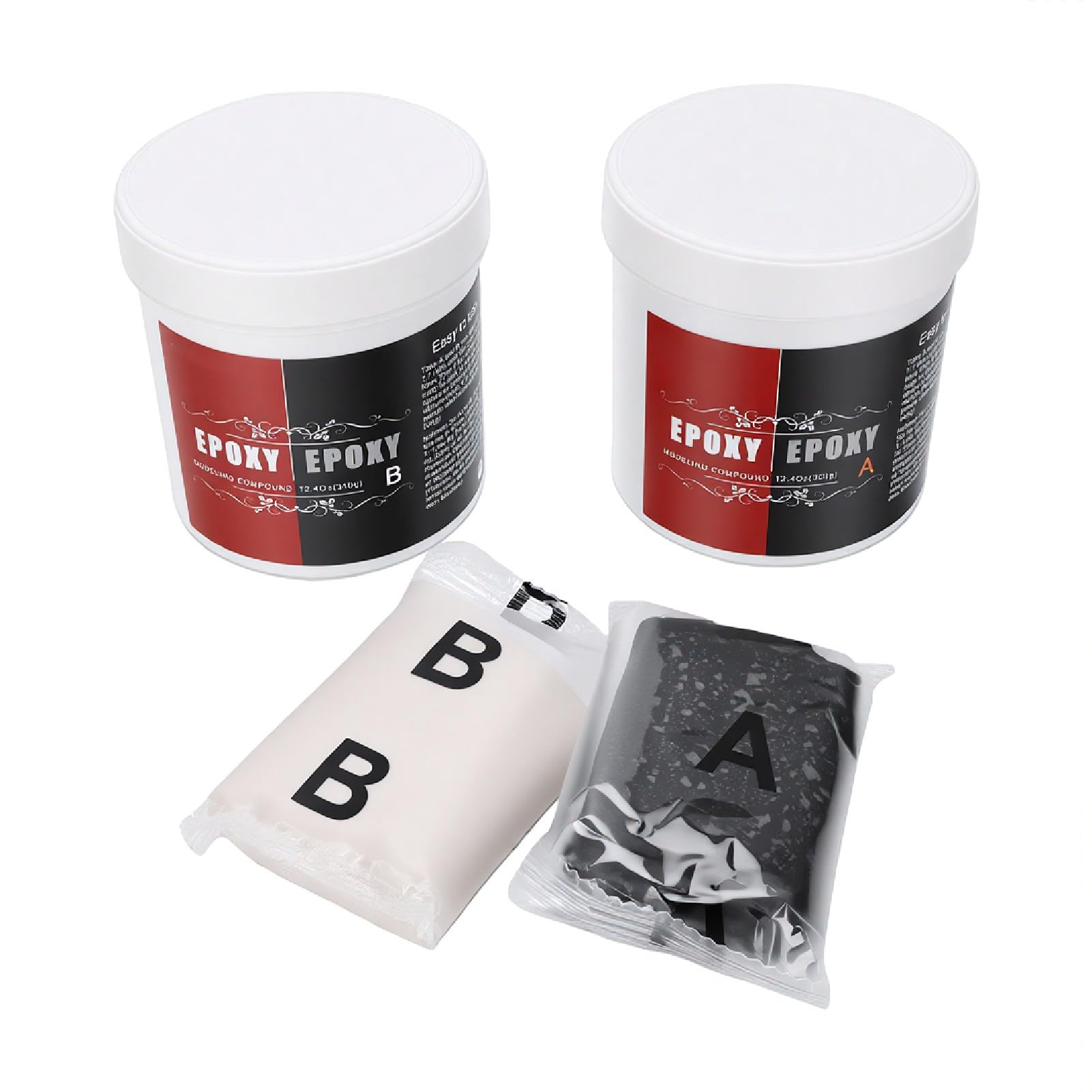 Pssopp Arcilla de Modelado Autoendurecible, Masa para Moldear, 350 G A y 350 G B, for Manualidades y Modelado