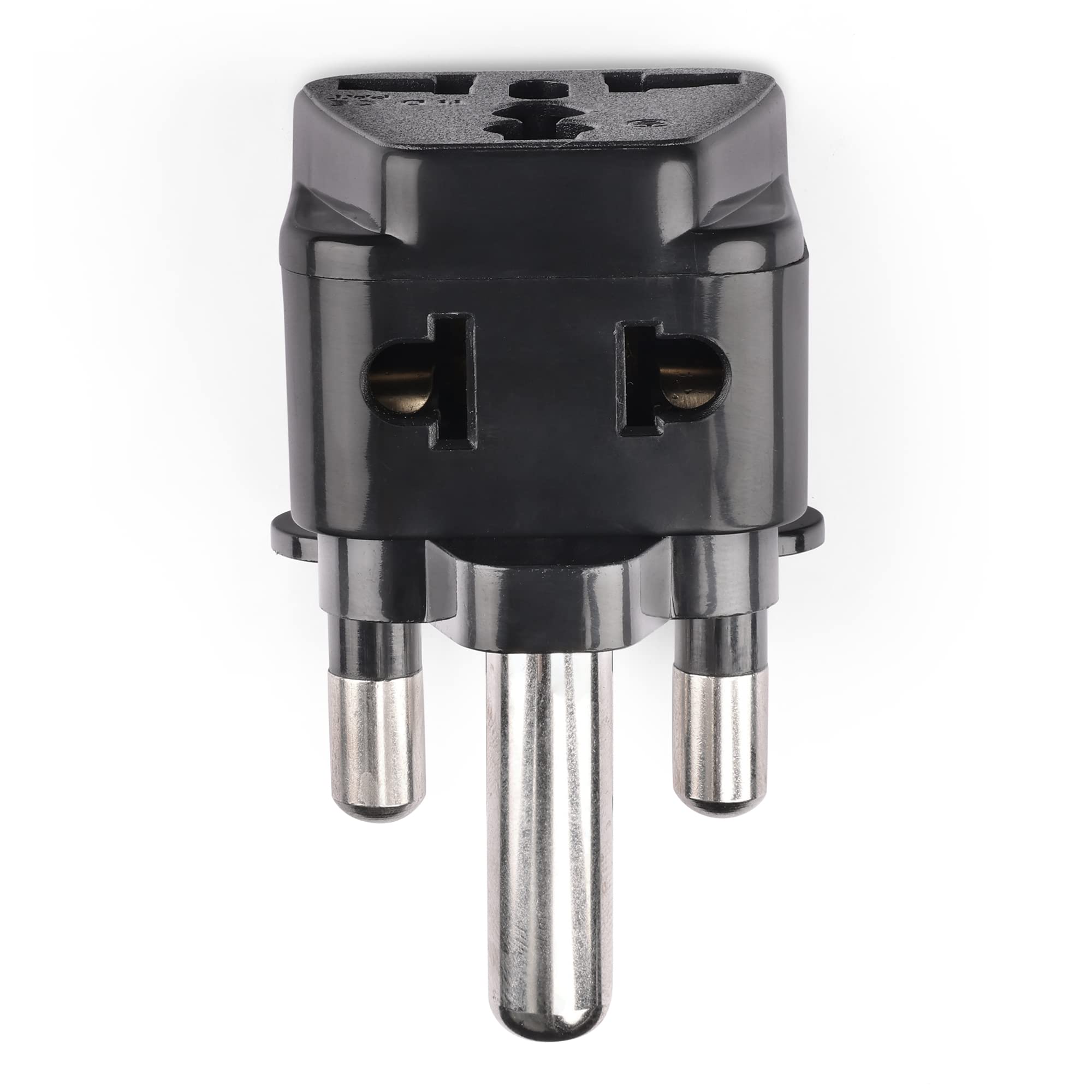 South Africa, Botswana Power Plug Adapter by OREI, 2 in 1 USA Grounded Connection Universal