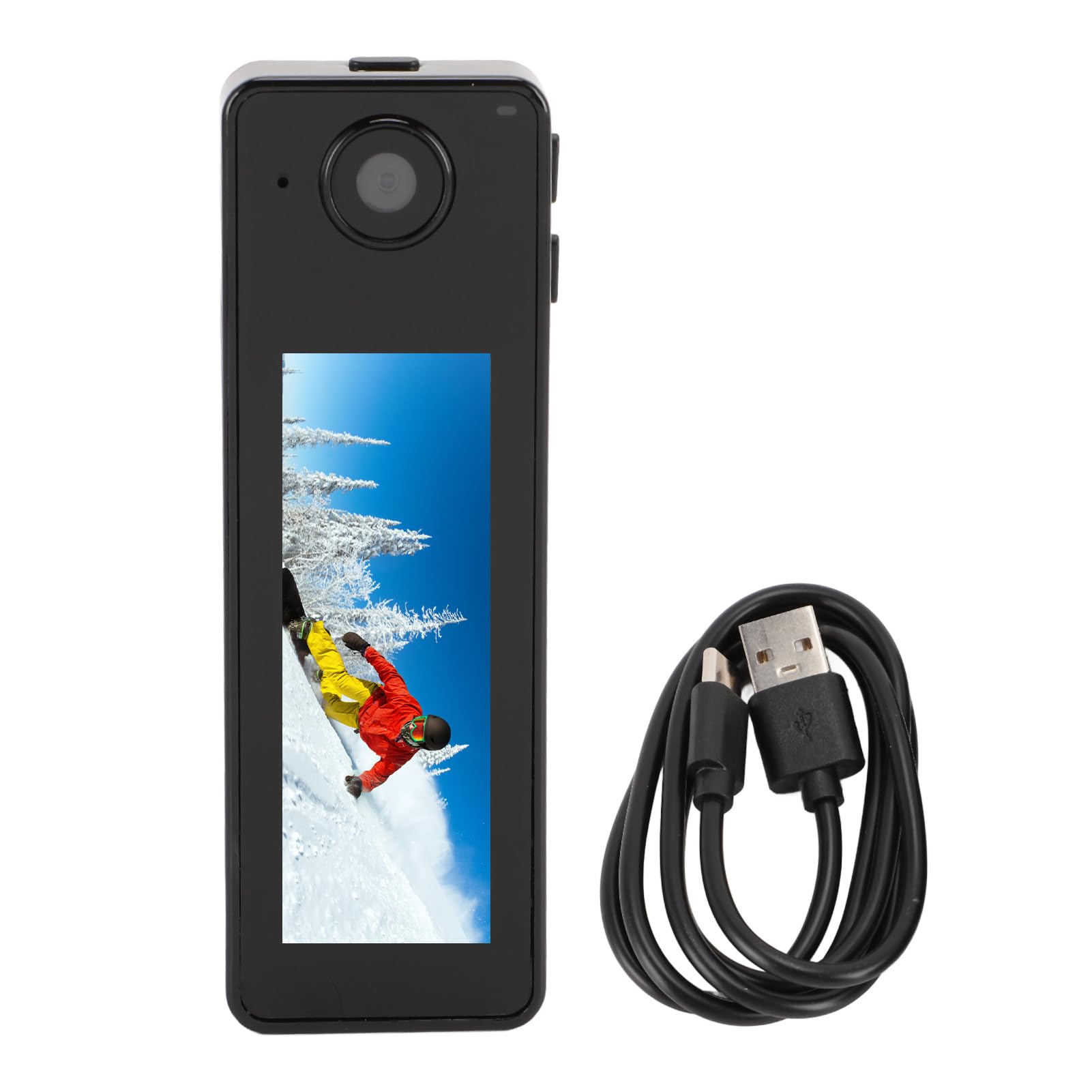 Jectse Caméra Corporelle avec Enregistrement Audio et Vidéo, Enregistreur Vidéo Portable HD 1080P, Caméscope de Poche Magnétique D'enregistrement en Boucle pour Le Cyclisme des Gardes
