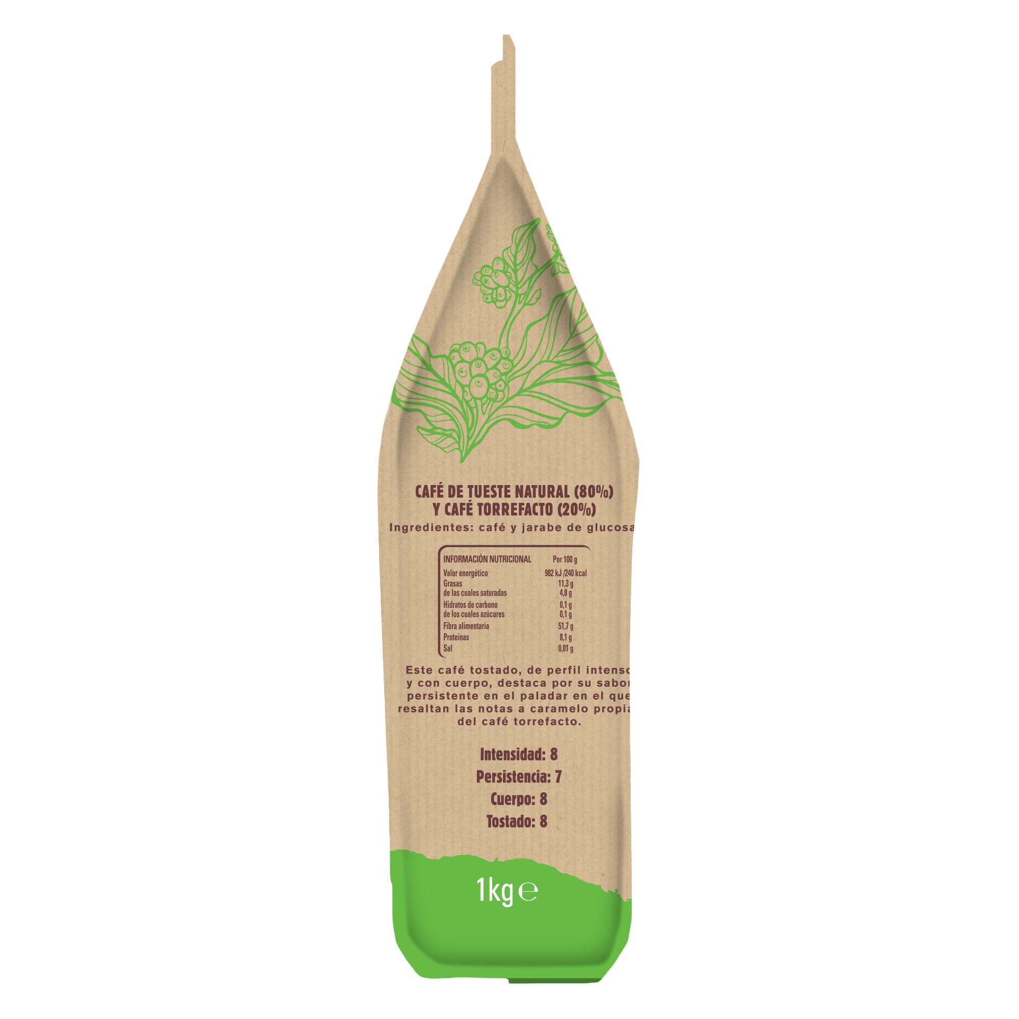 Bonka café tostado en grano para hostelería mezcla - 1 paquete x 1 kg