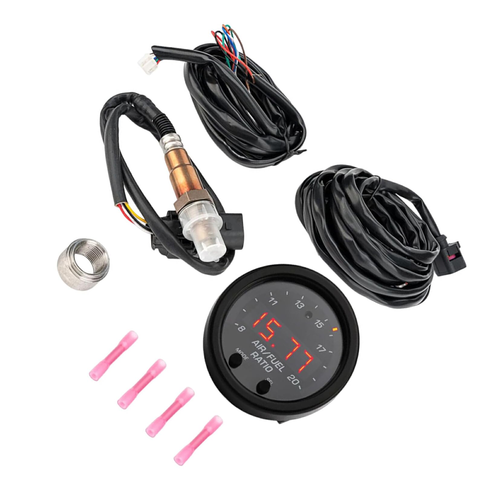 Kit de medidor de relación Aire-Combustible de Banda Ancha 02 UEGO, Sensor de relación Afr, Sensor de oxígeno, medidor de relación de Combustible de Banda Ancha para Coche