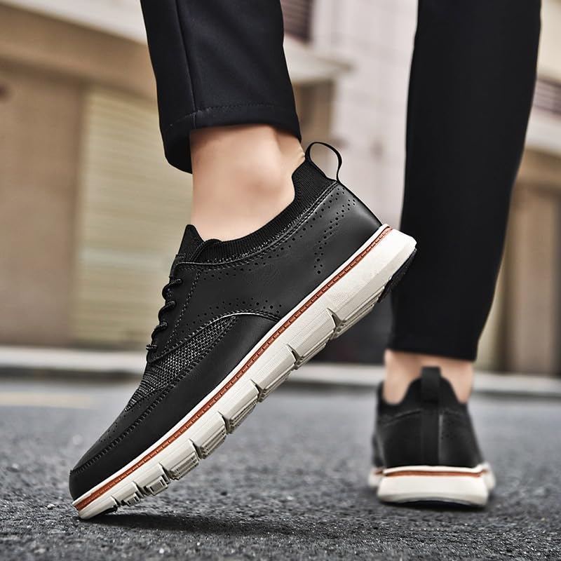 Men's Business Office Oxford Shoes Mens Casual Walking Shoes Office Flats Fashion Dress Sneakers2