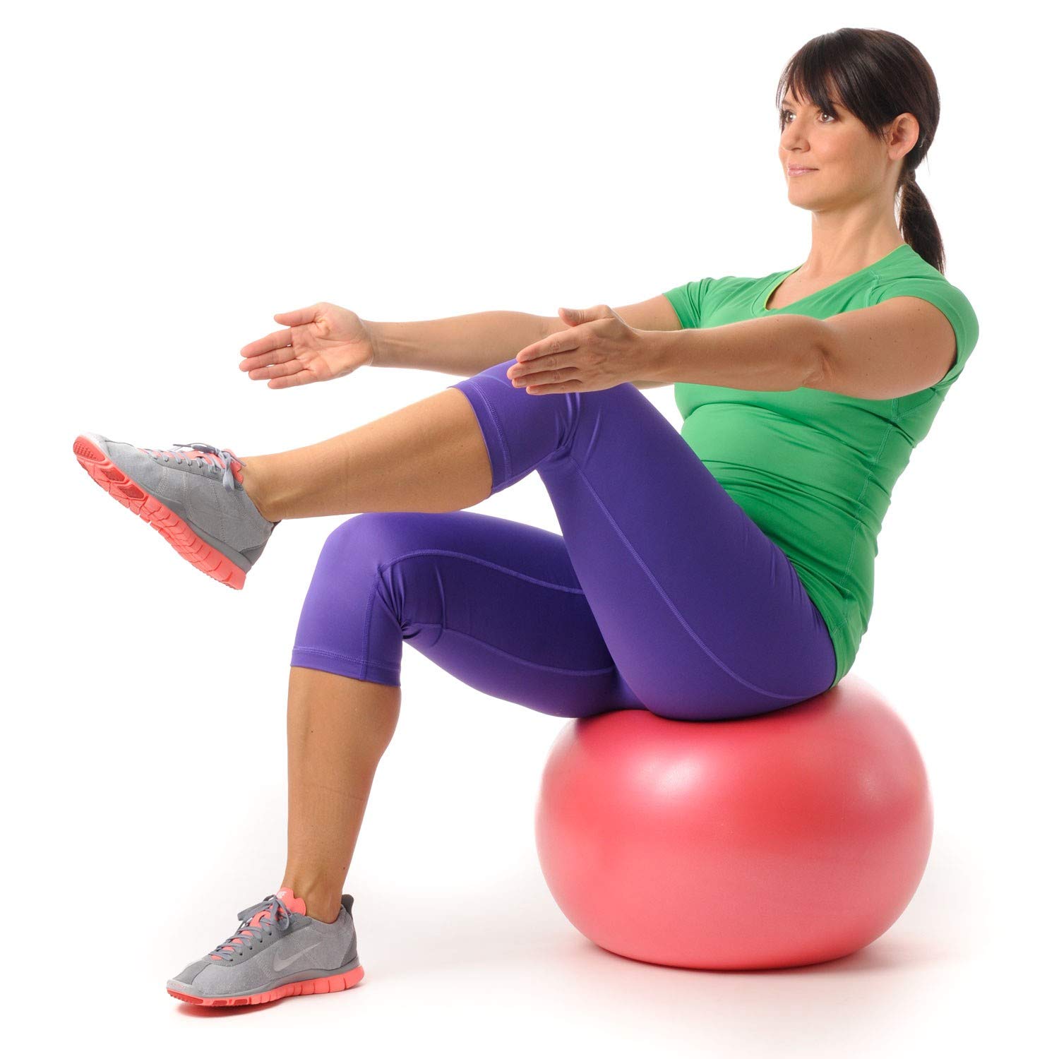 Pezzi Maxafe - Pelota de gimnasia (diámetro de 42 cm hasta 75 cm, incluye cuenco y bomba de balón, soporta hasta 400 kg, terapia de rehabilitación