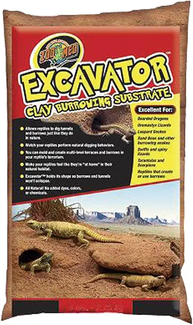Zoo Med Excavator Clay Substrat pour Terrarium Pogona, 4.5 kg