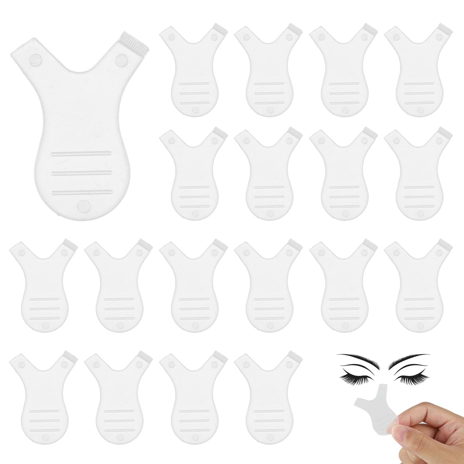 OQXEJPHFN 150 Pieces Y Comb Lash Lift Comb Brush Tools, Eyelash Perming Lift Brush, Makeup Beauty Tool For Lash Grafting Extension