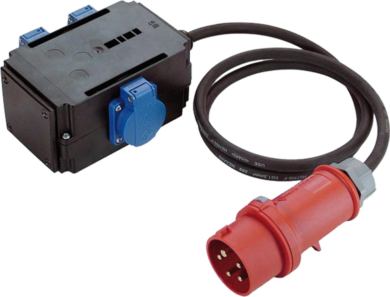 Bachmann 349.027 - Adattatore CEE con cavo 1,5 m, 1x CEE 16A, 3x Schuko