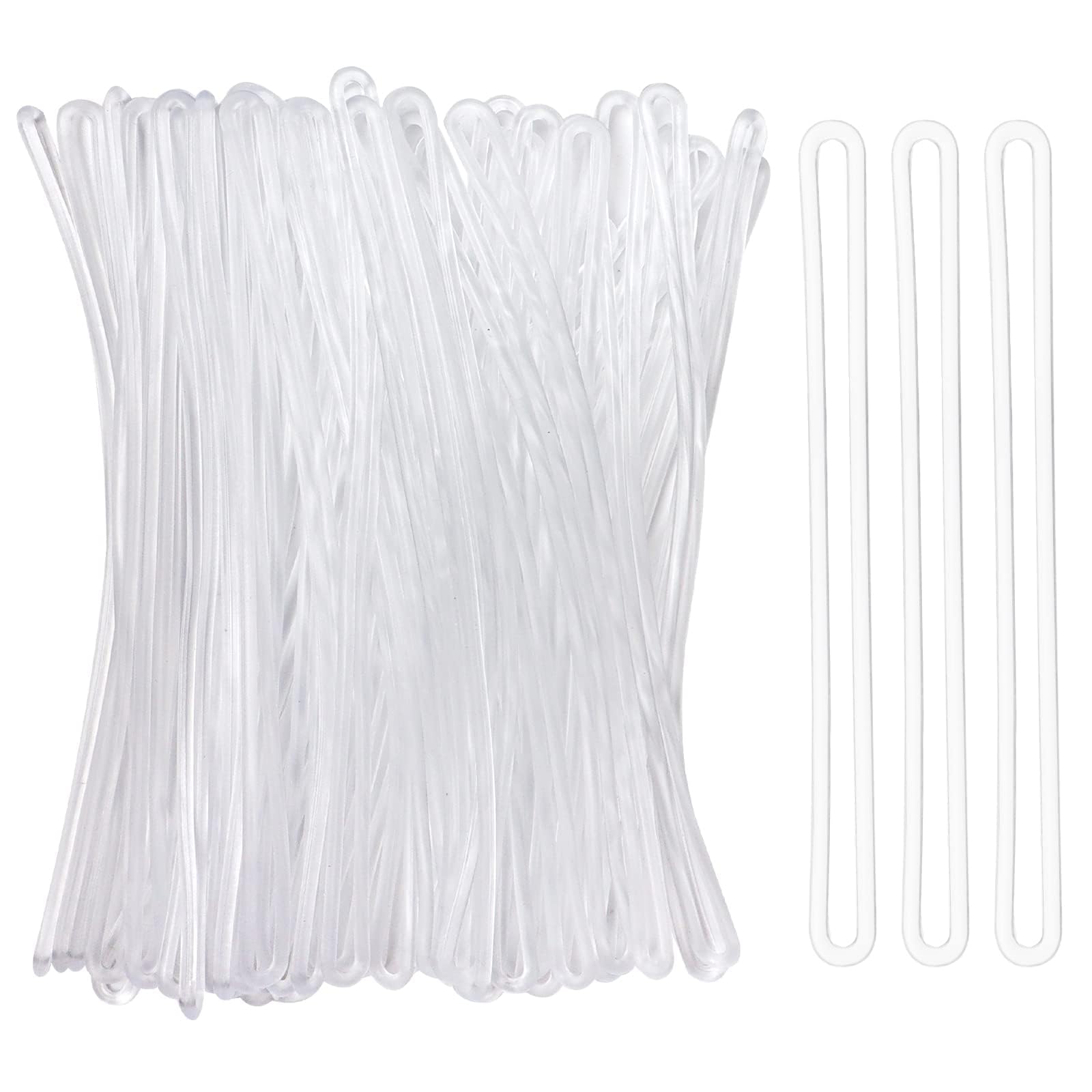 Photo 1 of SBYURE Clear Plastic Luggage Straps, 100 Pack