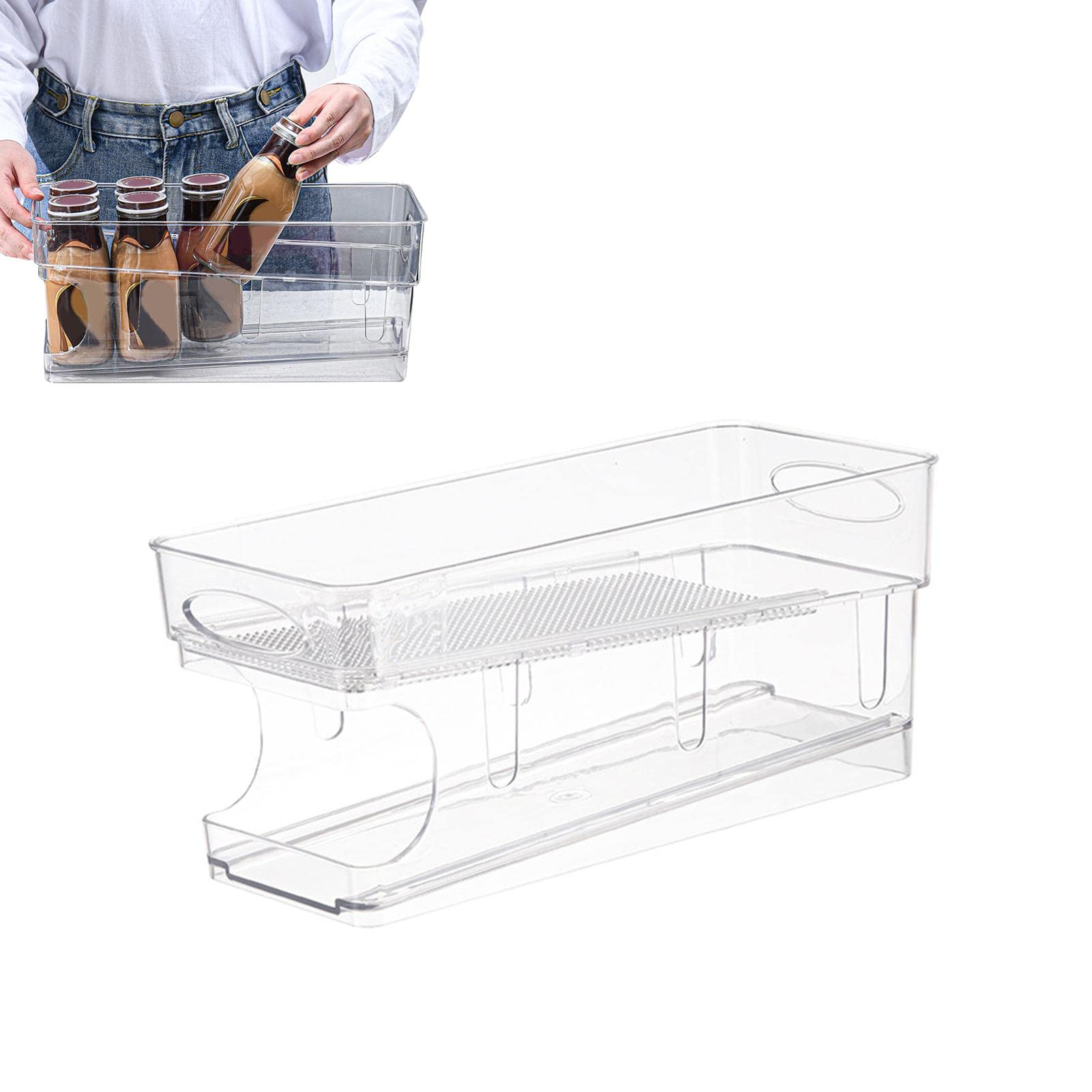 Dispensador de latas rodantes, Organizador de latas de Cerveza para Nevera, Organizador de dispensador de latas para Nevera, dispensador de latas de Soda para Nevera, Cocina, Armario, despensa, enci