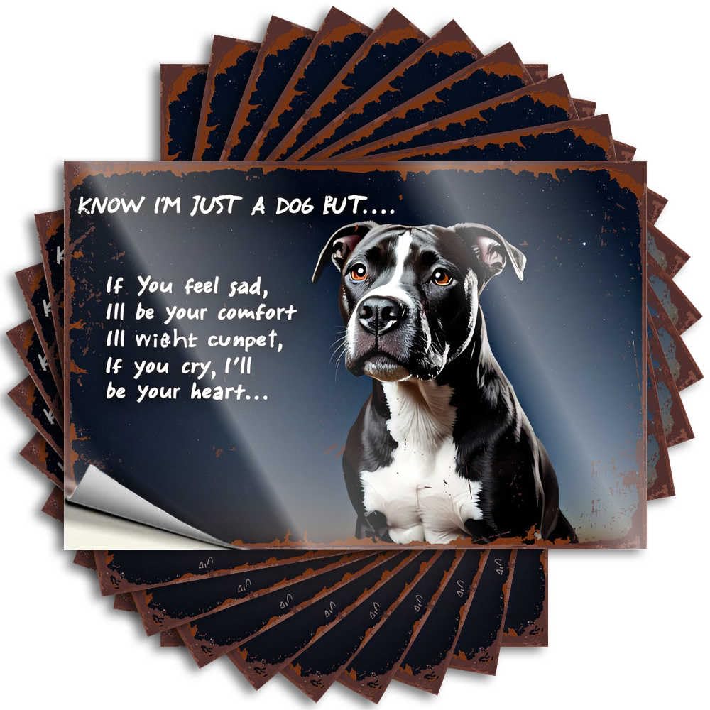 Rustic Garage Bumper | Dog Comfort: Your Trusted Companion Through Emotions Core for Gamers Decor(12X18CM)
