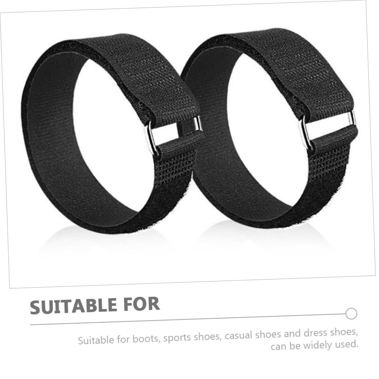 WOFASHPURET 4 Pairs Tie Elastic Shoe Laces Cinch Strap Snow Traction Cleats Crampon Mountaineering Crampons Boot Grips Shoe Clips Climbing Shoes Crampons Bandage Drawstring Cable Metal