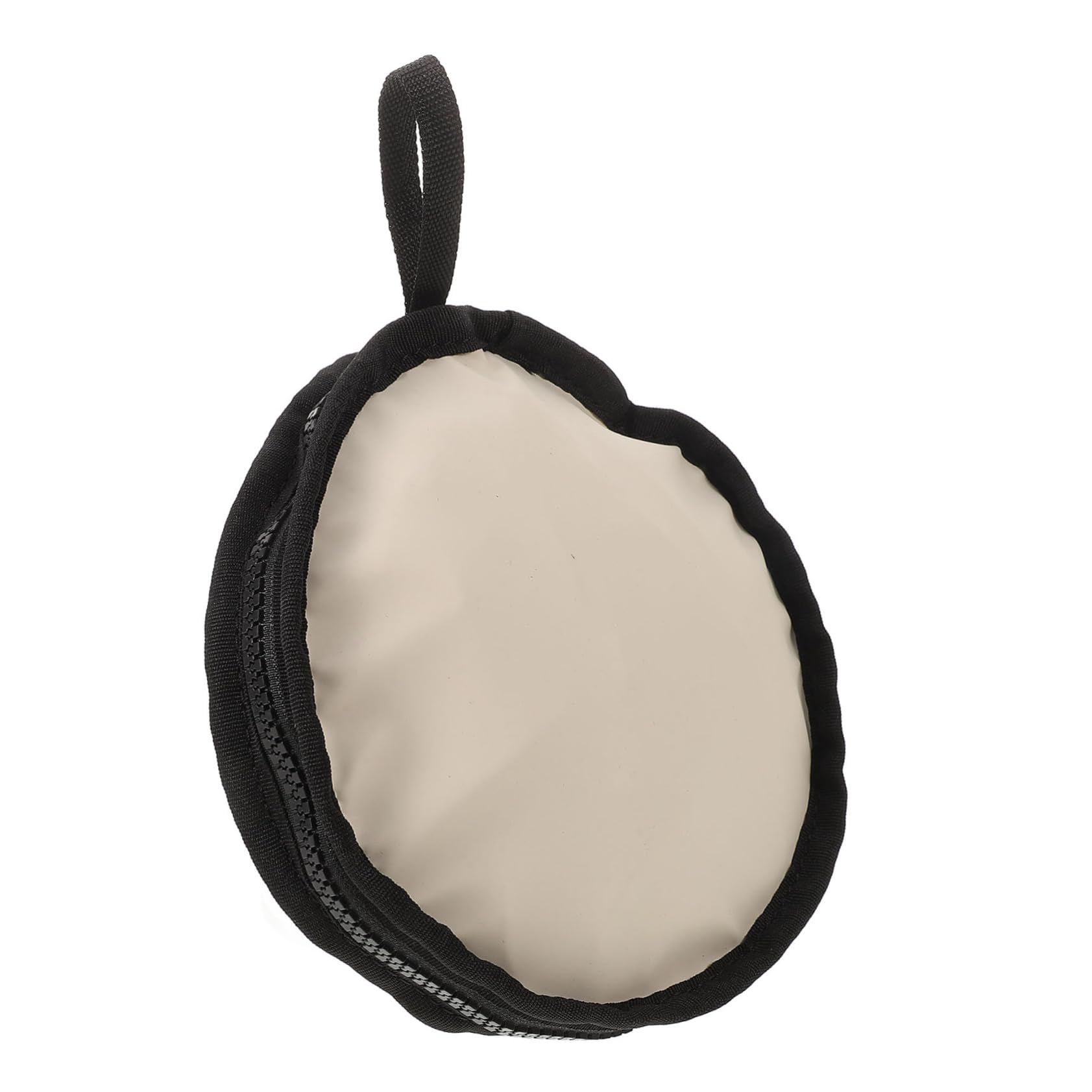 SUPVOX Foldable Dog Bowl Oxford Cloth Zippered Pet Travel Bowl for Food and Water Portable and Compact Design Height