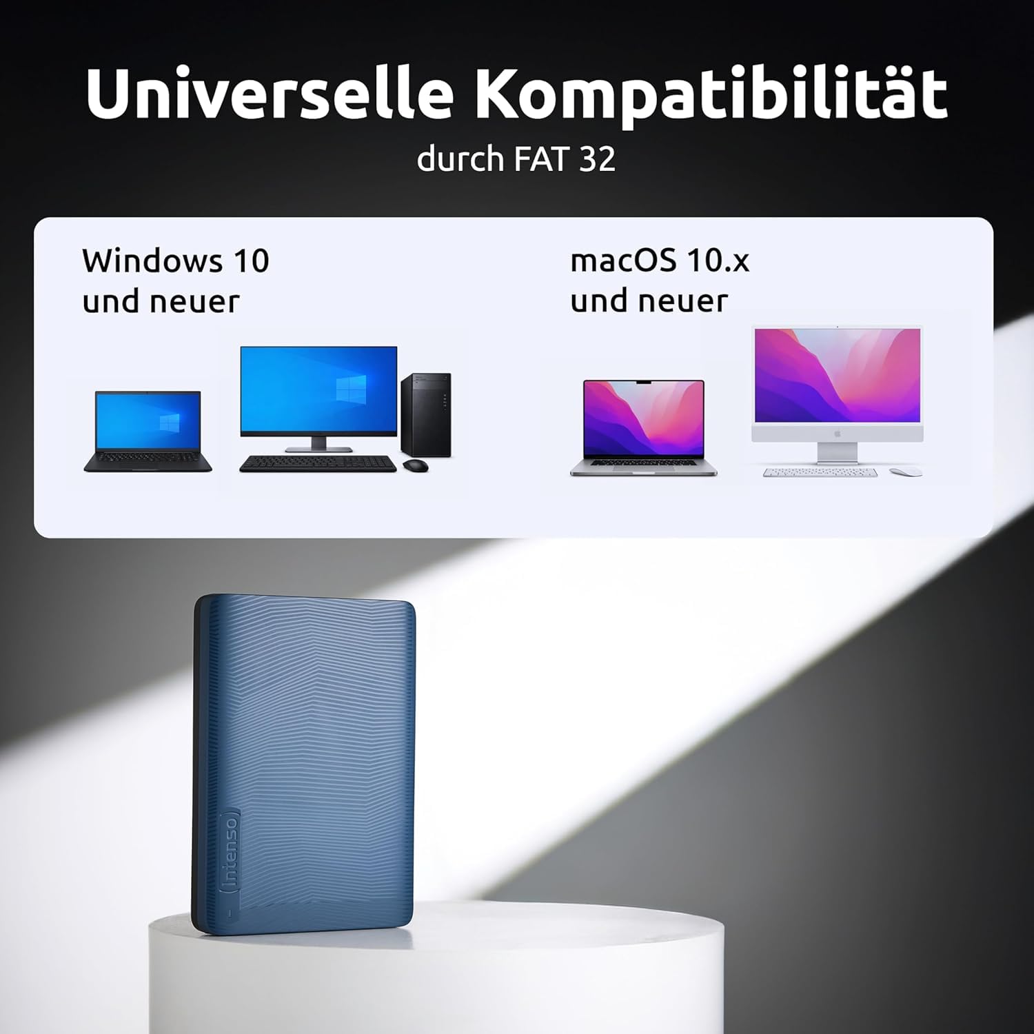Intenso Memory Safe - Hard disk esterno portatile, 2,5", USB 3.2 Gen 1, per PC e Mac, incluso Ashampoo Backup Pro