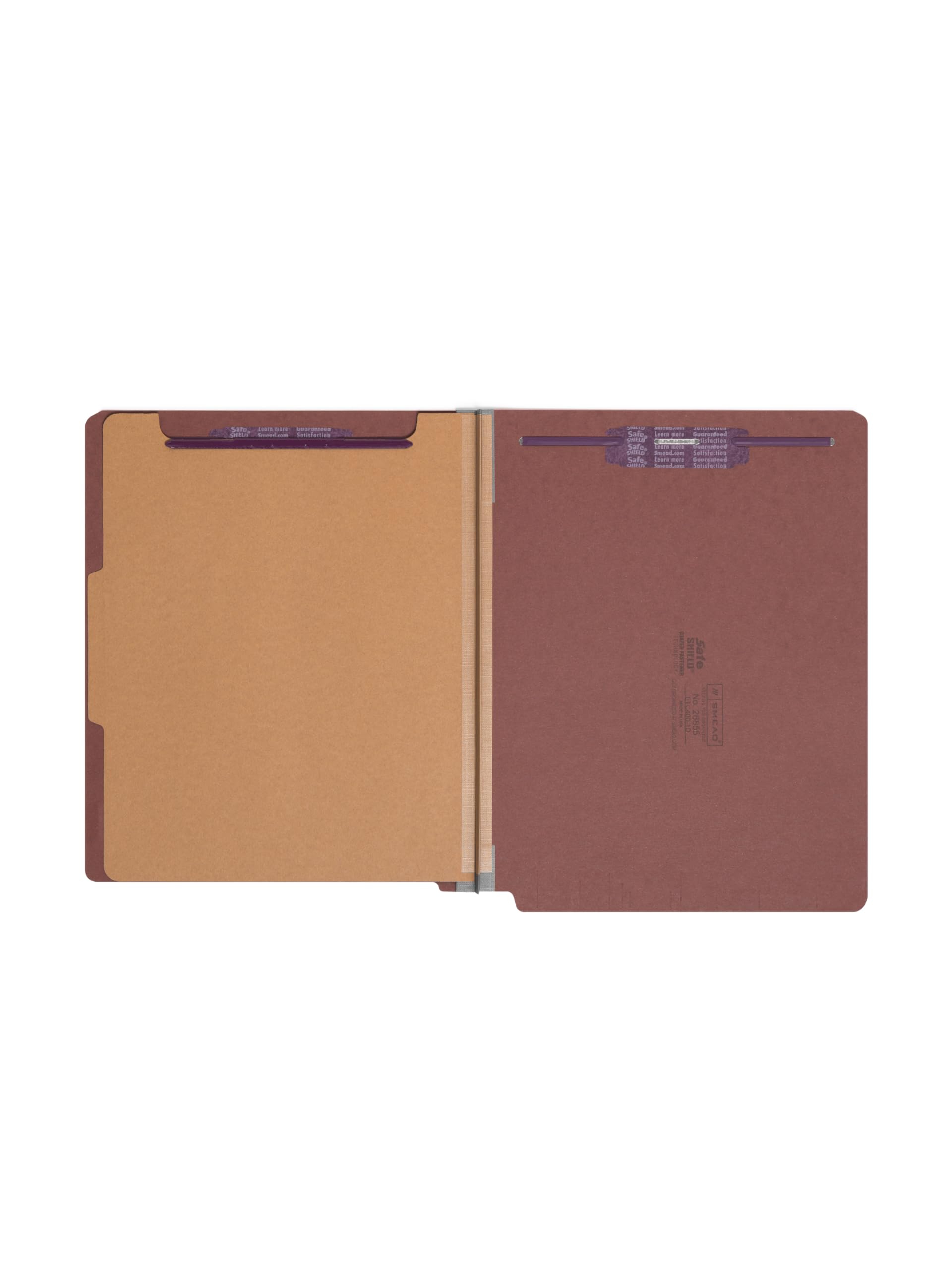 Smead Endlasche Klassifizierungsmappe, Brief, gerade, 1 Trennwand, 10 pro Box (26855)