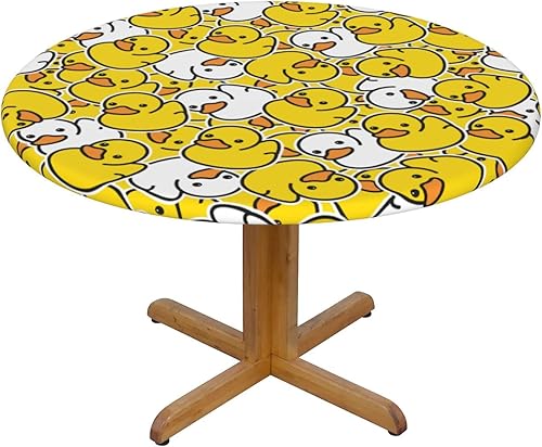 Vista 99 de Famame Beautiful Bloom - Mantel redondo ajustable con borde elástico, impermeable, con borde elástico, para interiores y exteriores, se adapta a